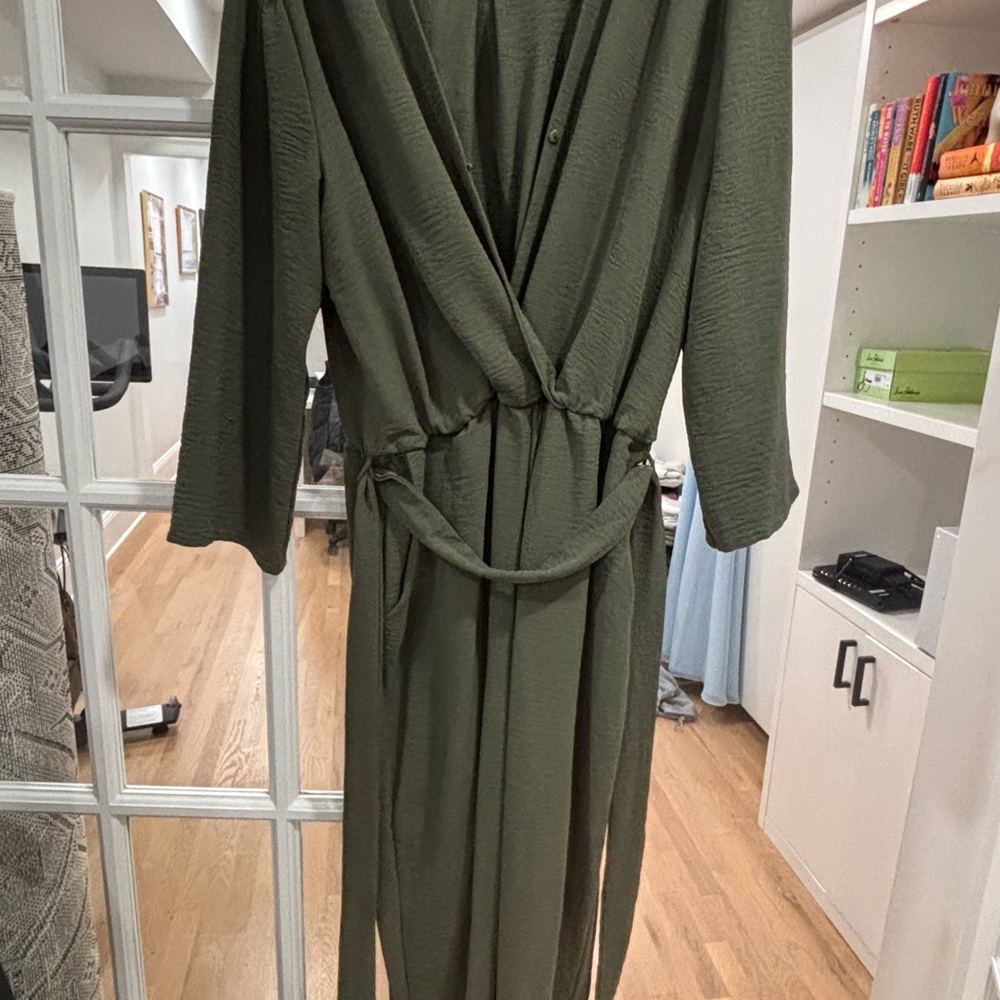 Olive Green Women's Jumpsuit
